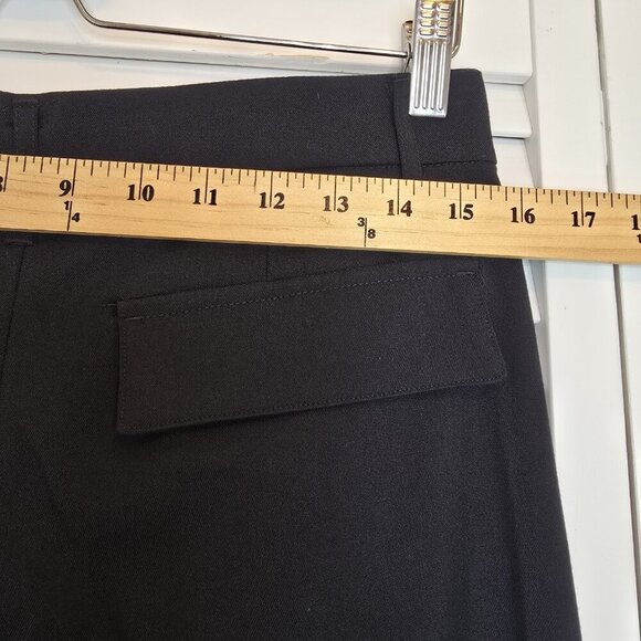H&M DIVIDED Dress Pants Black Wide Leg Pleated Women's 4 Relaxed Casual Mid Rise - Picture 11 of 13